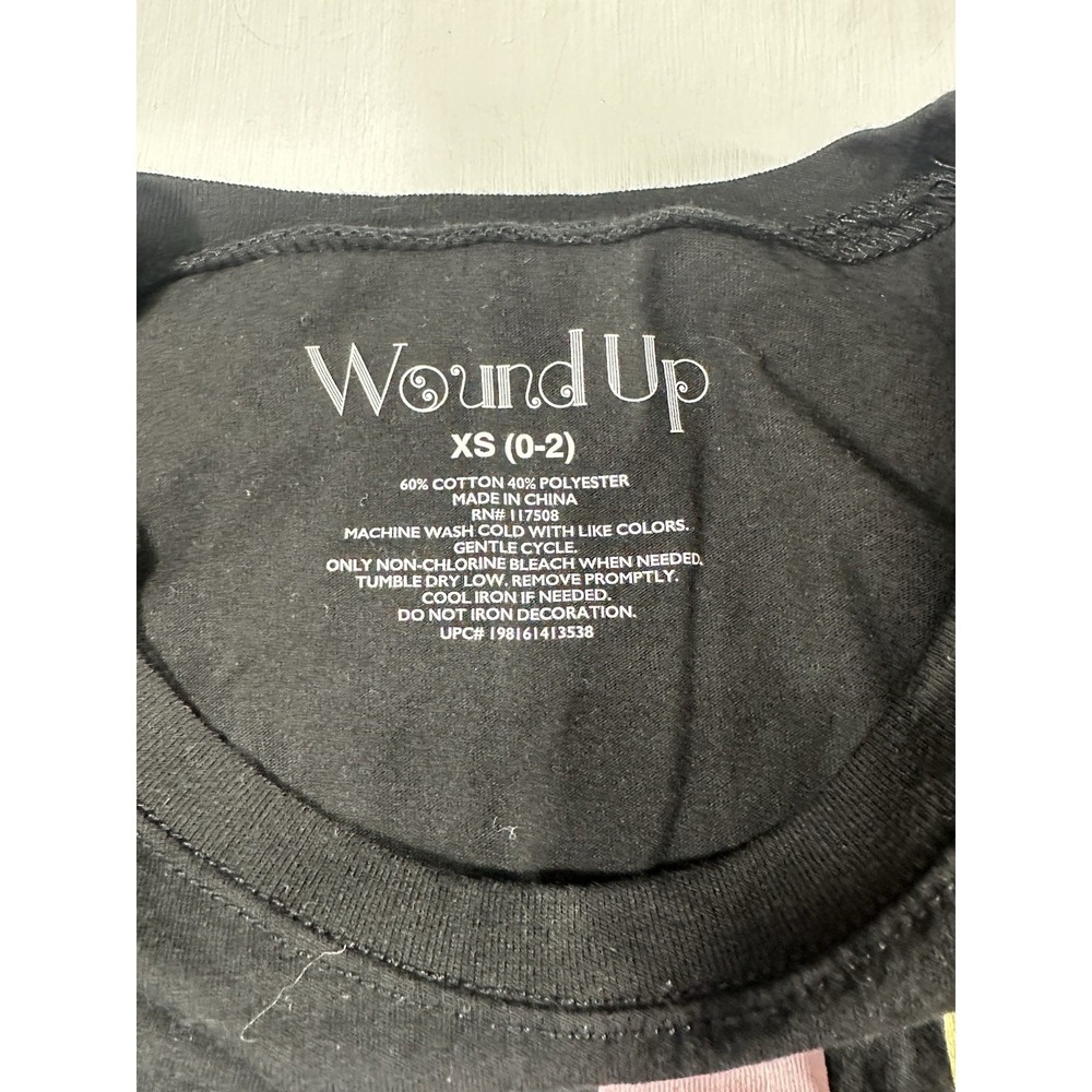 Wound Up Feeling Sad Black Funny Slogan Graphic Tee Womens T-Shirt XS 0 - 2 - Picture 3 of 6